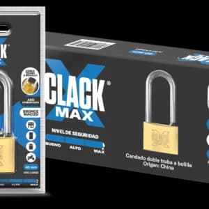 CANDADO CLACK SEGURIDAD MAXIMA LARGO 40 mm.